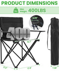 2 Pack Portable Camping Chairs Folding Lawn Chairs Outdoor Lightweight Beach Chairs With Cup Holder And Carry Bag 400lbs