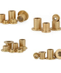 Shop Staple Flanged Sleeve Bearing Assortment Kit 15 Pcs Self Lubricating Bronze Bushings 10 Mm Inner Diameter bronze flanged sleeves.