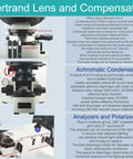 Beast Of A 193X Through 1935X Trinocular Polarizing Metallurgical Microscope For Observing And Analyzing Mineral And Rock Crystals With HDMI LAN And USB 3.0 Output That Lets You Plug Direct To Monitor Or PC, with Bertrand lens and condenser