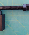 Heavy Duty Adjustable Gate Hinges Pair Weld On Black Powdercoat Finish with nuts and bolts for farm gate hardware.
