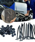 Heavy Duty Nylon Cable Ties With Locking Buckles And Pin Button Fasteners For Car Engine Compartments Trunk Lining And Wiring, Tool Free Installation