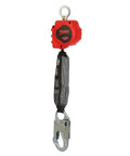 Self Retracting Lifeline Rebel 6-Foot Web With Steel Snap Hook No Top Connector Black Red product image