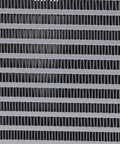 Close-up of industrial heat exchanger fins on a hydraulic oil cooler fan 60W 110V, built for high flow engineering machinery.