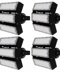 One Hundred Fifty Watt Led Tunnel Light Waterproof Outdoor Flood Lamp Wide Area Illumination with four LED fixtures.