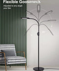 Go-To Floor Lamp With Stepless Dimmer And 3 Color Temperature Modes, Adjustable Gooseneck for Living Room, Modern Design
