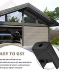 Two Pack Garage Door Sensor Sun Shield Covers For HAE00002 LDO33 LDO50 LSO50, installed on garage, protects from sunlight