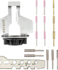20 Piece Chainsaw Sharpening Kit With Diamond Burr Files And Angle Guide For Drill Or Rotary Tool layout view