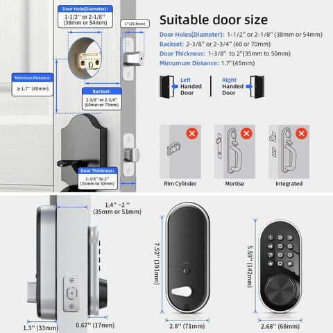 Big Time Smart Keyless Entry Door Lock With Smooth App Sync And Sleek Digital Keypad Bluetooth Electronic Deadbolt Guarding Homes Rock Solid With Quick Auto Lock For Zero Hassle Setup In Clean Silver