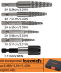 6 Piece Screw And Bolt Extractor Set For Removing Broken Bolts And Stripped Screws Quickly And Easily No Sweat For Studs