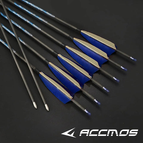 Beast Carbon Arrows For Target Practice And Hunting 29 Inch Overall Length With 26 Inch Shaft 350 Spine Rotatable Nock Six Point Two Millimeter