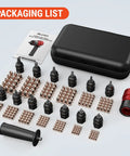 Rivet Nut Drill Adapter Kit For Electric Drills, Upgraded Pro Rivet Gun Set With 13 Iron Heads, 245 Rivnuts, and Case