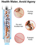 Filtered Shower Head With High Pressure Hard Water Filter, Water Softener Shower Head For Hard Water, Removes Chlorine And Contaminants