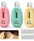 Three Pack Bread Lame Set With Ten Replacement Blades And Pattern Booklet, shown in pink, teal, and yellow with ergonomic handles.