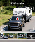 Wireless RV Backup Camera System With 7.2 Inch HD Monitor Triple Split View IR Night Vision DVR Recording For RV Travel Trailer