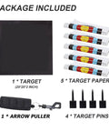 Backyard Archery Target For Adults EVA Foam 20x20x2 Inch Block For Bows Up To 50 Lbs with arrow puller and target papers