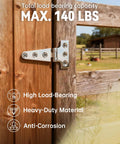 316 Stainless Steel T Hinges 6 By 3 In Built To Last Heavy Duty Marine Grade Door Hinges That Resist Rust With Mirror Polish Finish Weatherproof For Coastal Use And Harsh Environments on wooden gate