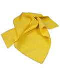 Yellow microfiber cleaning cloth with textured weave