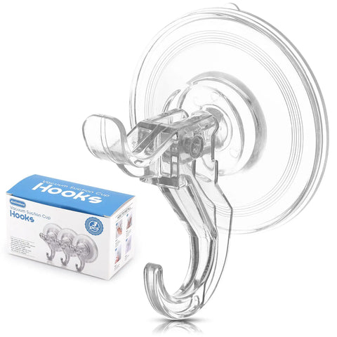 Clear Dual Hook Suction Cups Straight Up Strong Holding Eleven Pounds With No Sweat Removable Slick Reusable Wall Hangers Perfect For Bathroom Shower Kitchen Surfaces