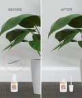 Before and after using Black Matte Touch Up Paint With Brush In Bottle 1oz Quick Dry For Home Repairs On Cabinets Furniture And Walls