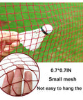 Close-up of red mesh Replacement Badminton Net For Indoor And Outdoor Play 20 Feet By 2.5 Feet Durable Weather Resistant Mesh