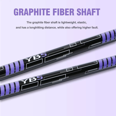 Graphite fiber shaft of Women's 12 Piece Complete Golf Club Set For Beginners Right Handed