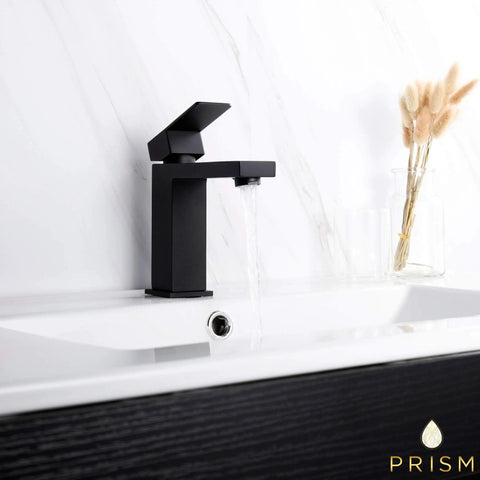 Matte Black Single Hole Bathroom Faucet With ADA Handle Modern Black Finish 304 Stainless Steel Construction Lead Free Ceramic Cartridge cUPC Certified Easy Install Built To Last And Slick For Any Modern Vanity