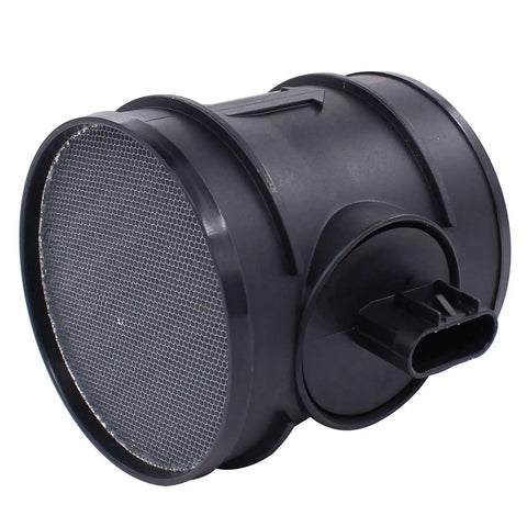 Mass Air Flow MAF Sensor With Housing Direct Replacement For Chevrolet Avalanche Silverado Suburban Caprice Tahoe GMC Sierra Yukon Pontiac G8 2007 2008 2009 Models Plug N Play Easy Install, black plastic housing side view