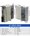Beefy 1000W 220V AC Servo Motor Kit With Magnetic 17 Bit Absolute Encoder And T3D 20A Driver shown with dimensions and specs
