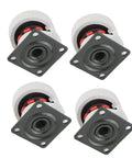 Heavy Duty Leveling Casters 4 Pack Slick Retractable Machine Wheels 1.5 Inch Nylon Aluminum Alloy for smooth floor positioning.