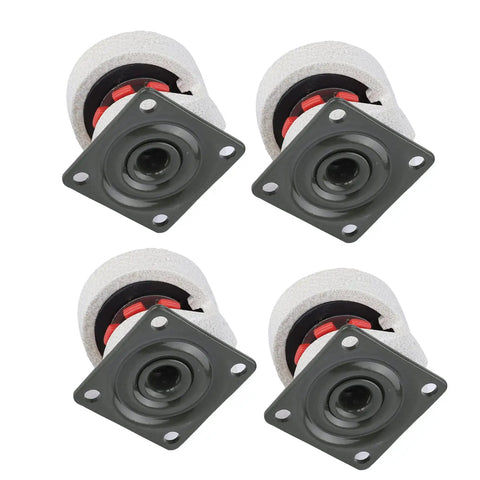 Heavy Duty Leveling Casters 4 Pack Slick Retractable Machine Wheels 1.5 Inch Nylon Aluminum Alloy for smooth floor positioning.