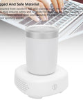 Game Changing Smart Temperature Control Coffee Mug With Blast Cooling And Rapid Heating 380 ML Capacity on charging base, ergonomically designed.