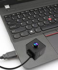 High Speed USB Autofocus Camera For PC And Laptop With 1080P 120FPS 12MP Sensor IMX577 attached to laptop keyboard