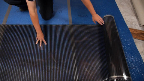 Installing Radiant Floor Heating Mat For Floating Floors 3x10 Ft 240V Cuttable Mat For Laminate Wood And Luxury Vinyl Planks