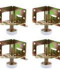 Rock Solid 4 Pack M8 Adjustable Cabinet Leveling Feet Heavy Duty Metal Furniture Stabilizers for stable countertops and cabinets.