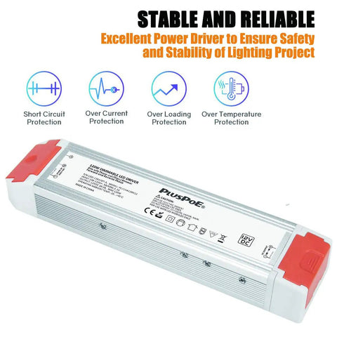 120 Watt 12V Dimmable LED Driver Power Supply 110V To 12V DC Transformer For 12V LED Strip Lighting That Plays Nice With Lutron And Leviton Dimmers
