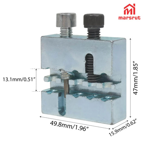 35 Chain Breaker Tool For Quick Pin Removal And Pressing, Pro Grade CNC Steel Construction, side view with dimensions
