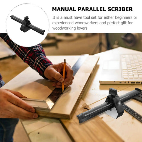 Manual Parallel Scriber, a durable tool from Dead On Precision Carpentry Scriber Mortise Marking Gauge for woodworking layouts.