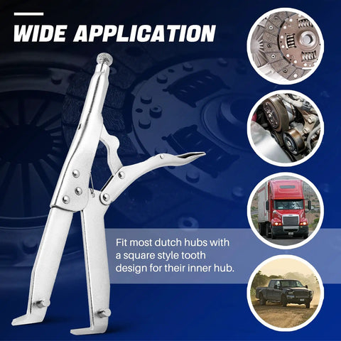 Rock Solid Clutch Holding Wrench For Dead Simple Hub Removal And Basket Swap Built Tough Hardened Carbon Steel Flywheel Turning Tool, shown from the side.
