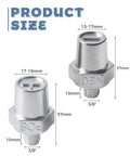 Heavy Duty Battery Post Adapter For Slick Side To Top Terminals On Your Daily Driver Rig Using Tough As Nails Zinc Alloy Build and no fuss charging cable swaps, product size illustration.
