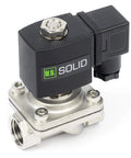 1/2 Inch Stainless Steel Solenoid Valve, 110V AC Normally Closed Electric Valve With Viton Seal And Junction Box