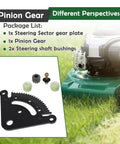 Steering Sector Pinion Gear With Bushings Replacement For D130 D140 D150 D160 D170 Tractors Heavy Duty Gear Set