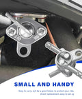 Set Of Two Premium Inline Fuel Shut Off Valve One Quarter Inch Thread Gas Petcock Switch For Dirt Bike Scooter Atv mounted on engine.