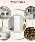 Concealed Sliding Barn Door 36 By 84 Inches Shaker Style Flat One Panel White Primed Solid Core with soft close in various rooms.
