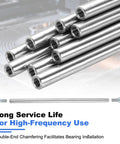 Linear Motion Rod Shaft Guide Kit Pro Grade Quality, 6mm x 100mm 304 Stainless Steel Rods with M4 Threaded Studs, CNC Use