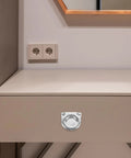 Concealed Flush Mount Stainless Steel Cabinet Pull Handles 10 Piece Set installed on a drawer in a modern room setting