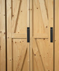 Antique Black Barn Door Handles 2 Pack Set For Garage And Gate on light wood doors
