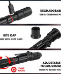 Rechargeable Pen Light 300 Lumen High Mode and 40 Lumen Low Mode EDC Pocket Flashlight with Clip IP67 Waterproof Type C Charging