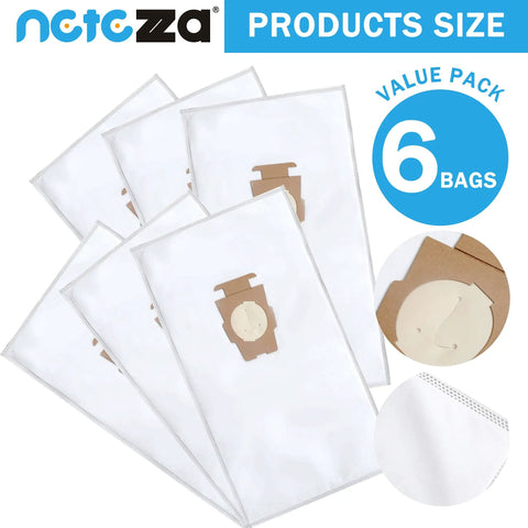 Six Pack Kirby Vacuum Dust Bags Cloth Style F Replacement For Avalir Sentria Ultimate G Diamond Edition And Generations G3 Through G12 Fits All Generations And Sentria Models displayed in a value pack of 6.