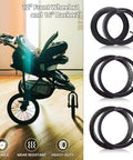 12.5 Inch Front And 16 Inch Rear Wheel Replacement Tubes And Tires For Strollers Durable Butyl Rubber BPA Free Latex Free