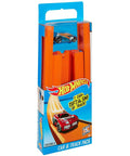 Packaging of BHT77 Diecast Car And Track Pack in Orange Includes Car And Track Pieces For Action Packed Play